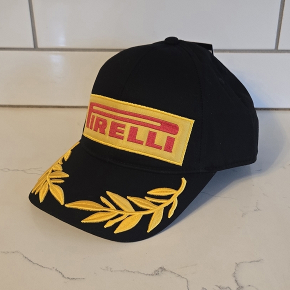 Pirelli Podium 1st Place Hat Cap Adjustable OSFM F1 Racing Black